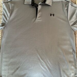Under Armour Men's Polo Shirt in Gray and Black
